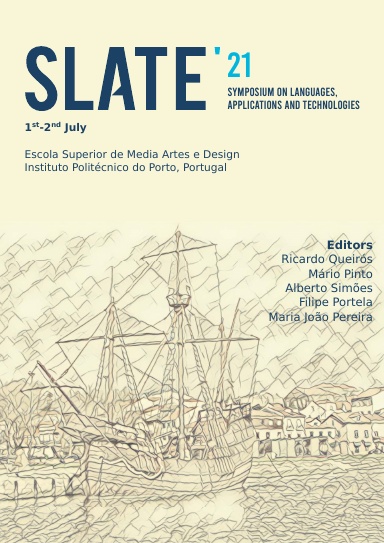 Cover of SLATE 2021 - 10th Symposium on Languages,Applications and Technologies