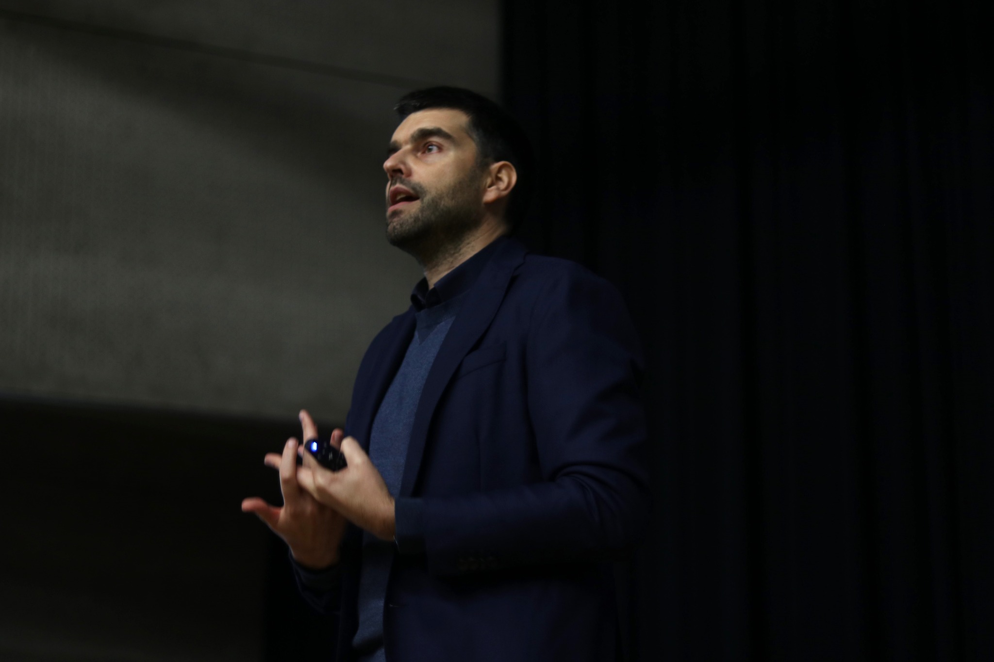 Filipe Portela numa apresentação pública