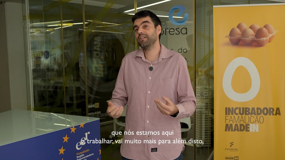 Filipe Portela no vídeo “Há 10 Anos IN” do Famalicão Made IN